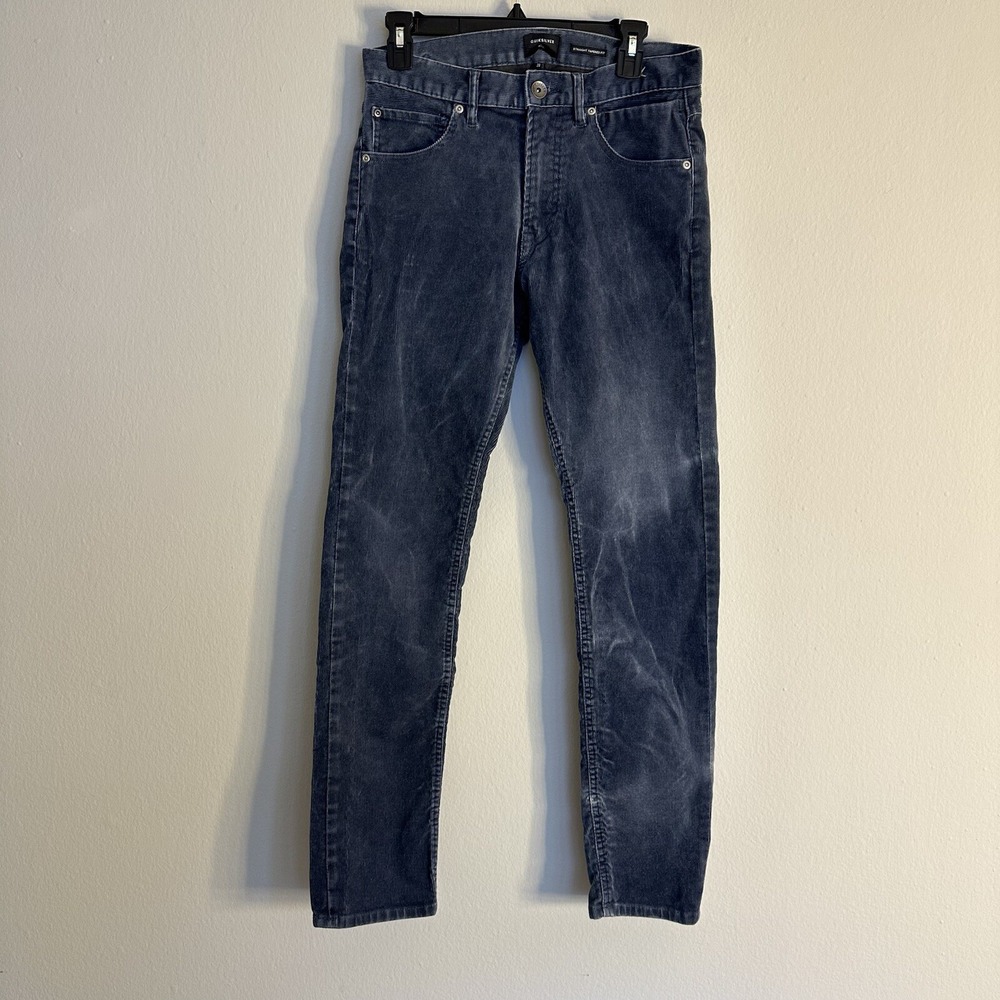 Quicksilver Pants Men's Kracker Corduroy Jeans Straight Tapered Blue Gray‎ 29x31
